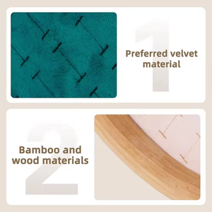 แท่นโชว์เครื่องประดับกำมะหยี่ไม้ไผ่สั่งทำพิเศษสำหรับขายส่ง พร้อมกล่องเก็บแหวนและต่างหู - Product Image 4