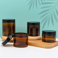 Pot cosmétique en PET de 50g, pots pour gommage corporel, beurre corporel, contenants recyclés, crème, lotion, soins de la peau, pots en plastique