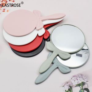 Make Your Own logo Lip Shape Hand <b>Mirror</b> Black Pink Makeup <b>Mirrors</b> for Women's Daily Makeup - Product Image 6