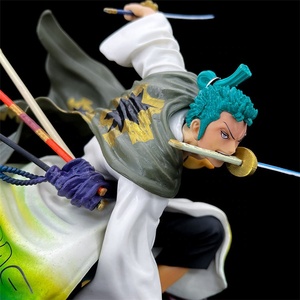 Figuras de acción de anime de gran tamaño de 31cm figuras de acción de una pieza Wonokuni Roof Kimono Roronoa <span class=keywords><strong>Zoro</strong></span> - Product Image 3