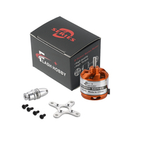Moteur Flashhobby D2822 1100KV 2-3S Lipo longue portée haute efficacité pour avion à voilure fixe, planeur, projets de bricolage, appareils électroménagers