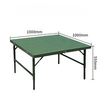 Table pliante rectangulaire moderne en plastique de 1,20 m pour banquets, pique-niques et camping en extérieur – Table de jardin multicolore