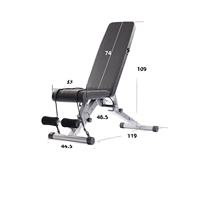 Banc de musculation pliable réglable pour l'entraînement et l'exercice à domicile