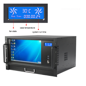 6U Chassis Rackmount 400 mét ngắn 13.3inch hiển thị Bàn phím điều khiển nhiệt độ ATX Bo mạch chủ tất cả-trong-một máy tính máy chủ trường hợp - Product Image 2