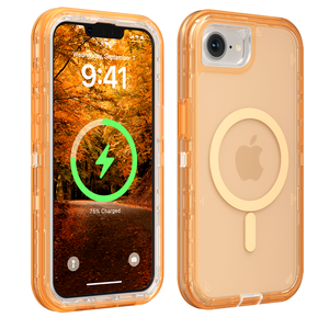 เคสกันกระแทกแบบแม่เหล็กใสสำหรับ Apple <span class=keywords><strong>iPhone</strong></span> 16E/17E/<span class=keywords><strong>SE4</strong></span> รุ่น Heavy Duty Clear Robot Magnetic Rugged Defender Tough Armor - Product Image 4