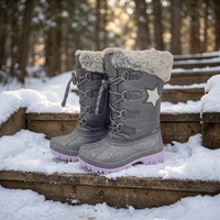 Bottes de neige imperméables YL7193 pour femmes, chaudes et tendance, mi-mollet, pour l'extérieur, vente en gros