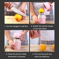 Presse-Agrumes Manuel pour Oranges et Citrons, 100 % Pur Jus, Vie Saine pour Enfant, Extracteur à Main Portable