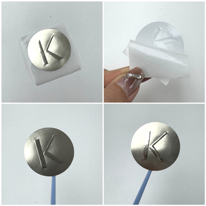 Biểu Tượng Tùy Chỉnh Kim Loại Nhãn Dán Matt Cán Không Thấm Nước Sang Trọng Bạc Decals Dính Kim Loại Nhãn Dán - Product Image 5