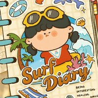 Nouveauté 2026 Amlls Studio Amlls Surf Diary Minis Blind Bag Amlls Beans Blind Box Figurine en vinyle pour collection et décoration intérieure