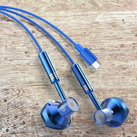 Écouteurs intra-auriculaires filaires Type-C avec micro, casque audio semi-intra-auriculaire, écouteurs sportifs IPX-4 avec câble audio