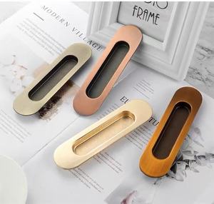Recessed Cabinet Handle Sliding <strong>Door</strong> Stainless Steel Concealed Pull Durable Drawer <strong>Knobs</strong> for Kitchen - Product Image 5