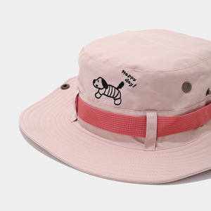 Chapeau Bob Rose et Violet Adorable pour <span class=keywords><strong>Chien</strong></span>, Idéal pour la Randonnée, le Safari, le Camping en Plein Air, la Pêche et le Cyclisme, avec Cordon Anti-Vent - Product Image 5