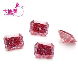 Pink Moissanite Loose Stone Rectangle Radiant Cut For Jewelry Making Synthetic Lab Created Gemstone 0.5ct 5ct - Product Image 2