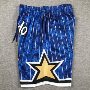 Shorts de Basquete dos homens de alta Qualidade Listrado Atacado Wang Yan de Secagem Rápida Respirável Shorts Mágicos Bordado Plus Size - Product Image 3