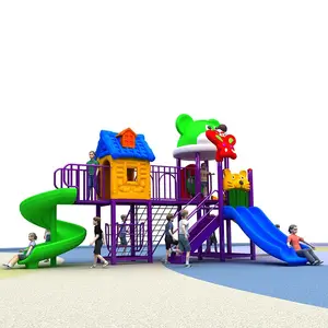 नवीनतम बच्चों को प्लास्टिक आउटडोर खेल का मैदान स्लाइड और बिक्री के लिए खेल का मैदान उपकरण स्लाइड स्विंग