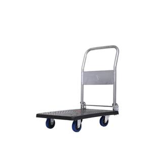 Chariot à roulettes pliable à 4 roues, capacité de charge de 300 kg, plateforme de déplacement en acier et en plastique, chariot à main, OEM pris en charge - Product Image 4