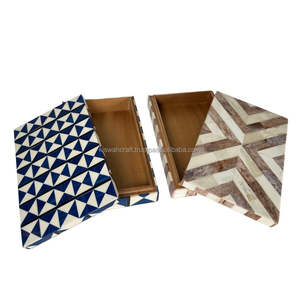 Top Trendy Modern Printed Eco-friendly Resin & Bone Inlay Jewelry Box for <b>Necklace</b> and Bangle <b>Storage</b> - Product Image 5