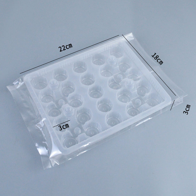 25-grid tray+plastic sealing bag