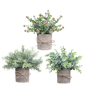 PT003-19 造花鉢卸売メーカー 人工緑植物 盆栽 結婚式イベントに最適 - Product Image 1