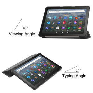 Housse de tablette universelle de luxe en cuir PU magnétique pour Amazon Kindle Fire HD 8, protection PC, <span class=keywords><strong>2022</strong></span> 2020 HD8 Plus - Product Image 3