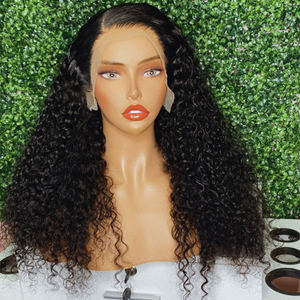 Perruques Lace Frontale Cheveux Humains <span class=keywords><strong>Afro</strong></span> Crépus Bouclés de 8 à 30 Pouces, Vierge HD Transparente, Avec Baby Hair - Product Image 2