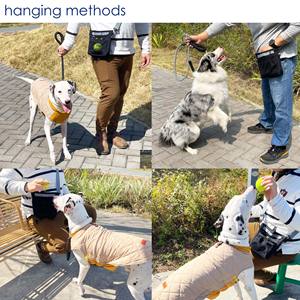 Échantillon gratuit NOUVEAU Sac de dressage pour friandises en silicone Sac bandoulière avec distributeur de sacs à excréments intégré Sac de dressage pour chien en silicone de qualité alimentaire - Product Image 6