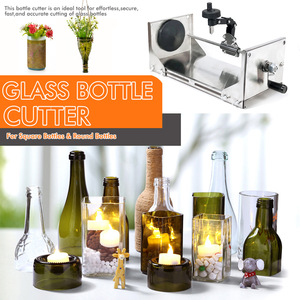 Cortador de Botellas de Vidrio Ajustable de 105-325 mm para Vino, Cerveza y Licores, 360 °   Cuchilla giratoria y mango de fácil agarre para manualidades y proyectos del hogar - Product Image 2