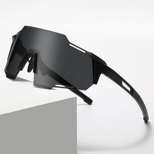 Lunettes de soleil de sport, monture PC, verres avec protection UV400, coupe-vent, monture intégrale, pour le cyclisme, la pêche, pour femmes et hommes - Product Image 1