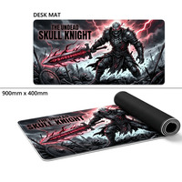 Tapis de bureau gaming grand format couleur personnalisée, tapis de souris étendu, base en caoutchouc de 2 mm d'épaisseur, écologique, pour setup de bureau minimaliste, en stock
