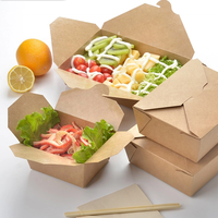 Boîte à hamburger aseptique en papier sulfurisé de qualité alimentaire, personnalisable, à prix d'usine, avec poignée, pour l'emballage de chewing-gum et de sushis