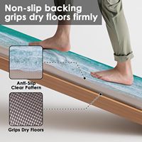 Tapis de cuisine en mousse PVC épaisse et moelleuse, anti-fatigue, pour longues heures debout, avec support antidérapant, surface imperméable et résistante aux taches