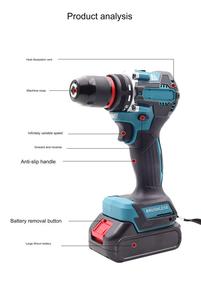20V Set di trapano al litio compatto senza fili Multi-funzionale motore Brushless cacciavite OEM personalizzabile nuovo modello 40N.m Max Dril - Product Image 6