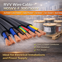 RVV-Kabel H05VV-F 300/500V 2*1mm 2*1,5mm 3*0,75mm 3*1mm 3*1,5mm 3*2,5mm Klasse 5 Kupferleiter PVC-Isolierung PVC-Ummantelung