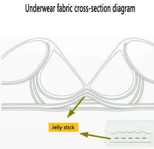 Film chaud film adhésif thermofusible de haute qualité fil adapté tissu hautement élastique avec bande de gelée de sous-vêtements film thermofusible - Product Image 4