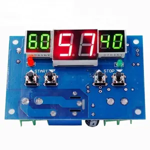 Controlador de temperatura digital inteligente con detección de sensor NTC, pantalla LED roja síncrona de tres ventanas, detección de temperatura digital, 1 unidad