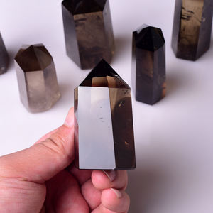 Großhandel natürliche Rauchquarz Kristall Turm Zauberstab Punkt Kristalle Heils tab Quarz Kristall Punkt für die Heilung - Product Image 5