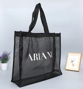 Borsa da Shopping riutilizzabile in Nylon resistente riutilizzabile in Nylon personalizzato leggero e femminile all'ingrosso