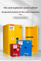 Armoire de sécurité ignifuge et anti-explosion Xinanda pour le stockage de produits chimiques dangereux, avec serrure, 2 portes, pour laboratoire et usine