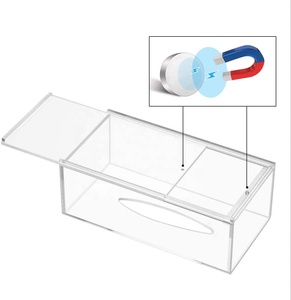 Tùy Chỉnh Rõ Ràng Tissue Box Với Logo Bán Buôn Acrylic Tissue Box Chủ - Product Image 3