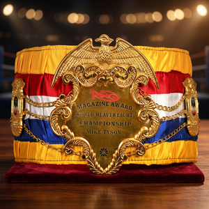 Cinturón de Campeonato Mundial de Muay Thai Ring Magaziner - Personalizable en Acero/Latón/Cuero Vacuno de 4cm de Grosor, Estilo Boxeo - Product Image 3