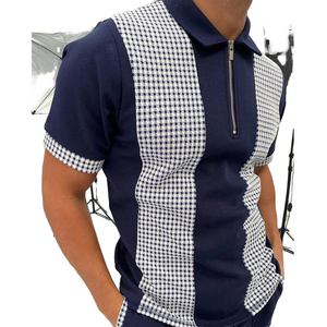 Camiseta Polo de Algodón para Hombre de Alta Calidad, Corte Ajustado, Suave, Moda Veraniega, Estilo Urbano, Lisa, con Logotipo Bordado, Ropa de Diseñador Masculina - Product Image 1