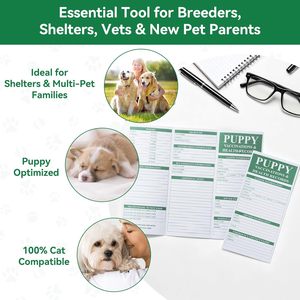 Tarjetas de registro de vacunación para cachorros, tarjetas de registro de vacunación para perros, hojas de registro de salud <span class=keywords><strong>canina</strong></span> plegables en tres partes, registro de salud <span class=keywords><strong>canina</strong></span> para vacunas, para criadores - Product Image 4