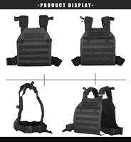 En stock, Gilet tactique porte-plaques respirant à libération rapide, support pour plaques d'insertion extérieures, personnalisable