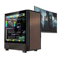 Boîtier PC de jeu Zeromaster de haute qualité, boîtier PC ATX avec panneau frontal en bois, prend en charge les refroidisseurs à eau de 240 mm et 360 mm