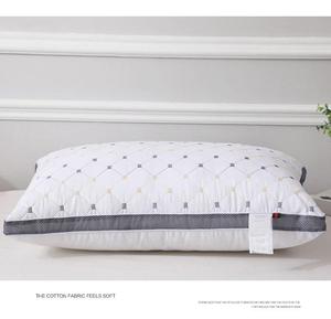 Ergonomic <strong>Pillows</strong> <strong>Manufacturer</strong> Custom Feather Silk Quilted Neck Support <strong>Pillow</strong> for Hotel Bedroom Comfort - Product Image 2