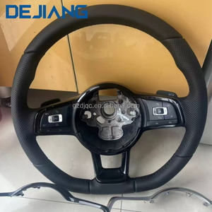 Volante de Cuero Perforado para Accesorios Volkswagen VW Golf 5 6 <span class=keywords><strong>MK6</strong></span>/MK7/MK8 Golf 7 <span class=keywords><strong>MK6</strong></span> <span class=keywords><strong>GTI</strong></span> Jetta Passat B8 <span class=keywords><strong>Polo</strong></span> Negro - Product Image 1