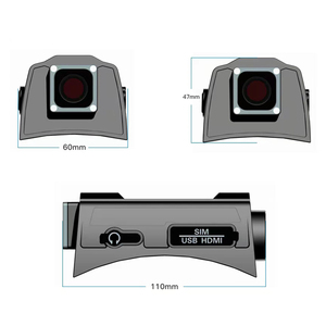 4G casco tattico doppia fotocamera casco videoregistratore WIFI GPS doppia lente - Product Image 4
