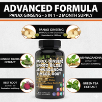 Capsules Énergisantes pour Hommes à Base de Plantes : Extrait de Tribulus, Maca et Ginseng - Complément Herbal OEM à Marque Blanche pour le Bien-être Masculin