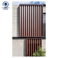 Volets en aluminium Prima Foshan Factory, volets roulants en bois fini pour volets extérieurs, volets de fenêtre en aluminium