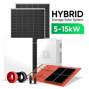 Sistema Híbrido de Almacenamiento de Energía Solar Fuera de la Red, Capacidad Residencial de 5Kw a 15Kw, Apilable, con Protección BMS - Product Image 1